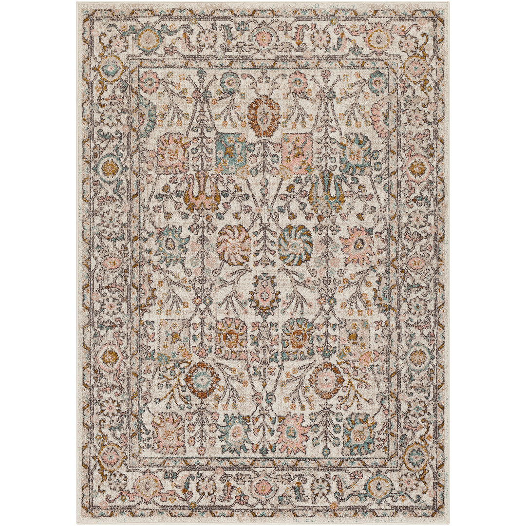 Tapis Vintage Wcklow Oriental Rose/Blanc