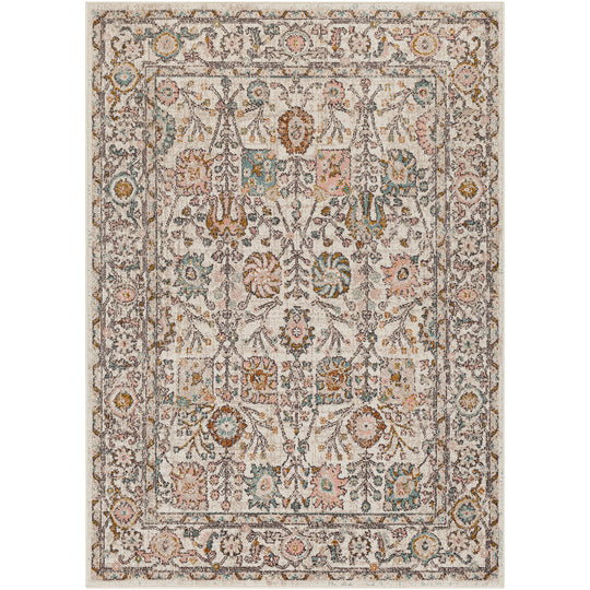 Tapis Vintage Wcklow Oriental Rose/Blanc
