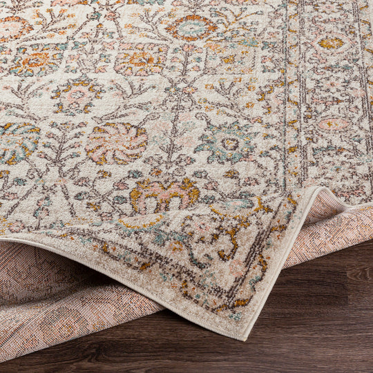 Tapis Vintage Wcklow Oriental Rose/Blanc