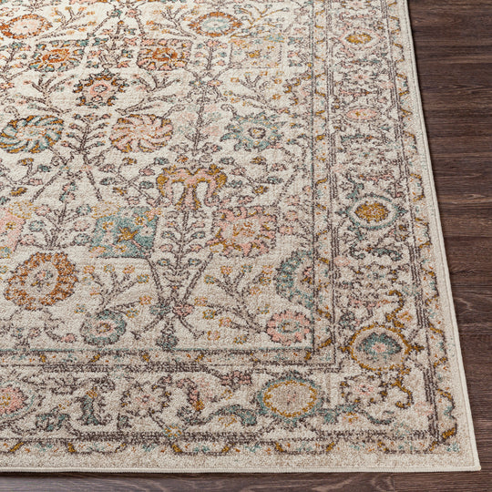 Tapis Vintage Wcklow Oriental Rose/Blanc