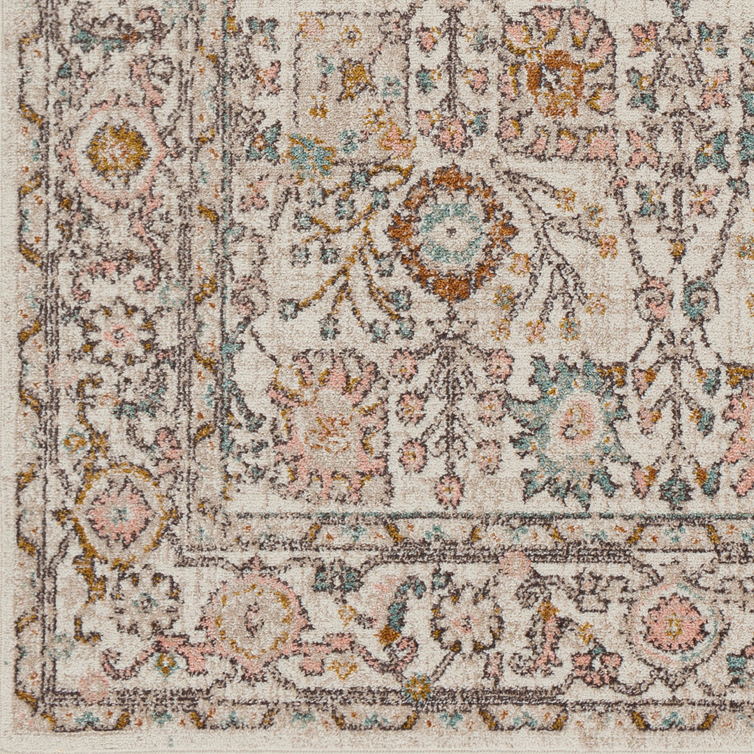 Tapis Vintage Wcklow Oriental Rose/Blanc