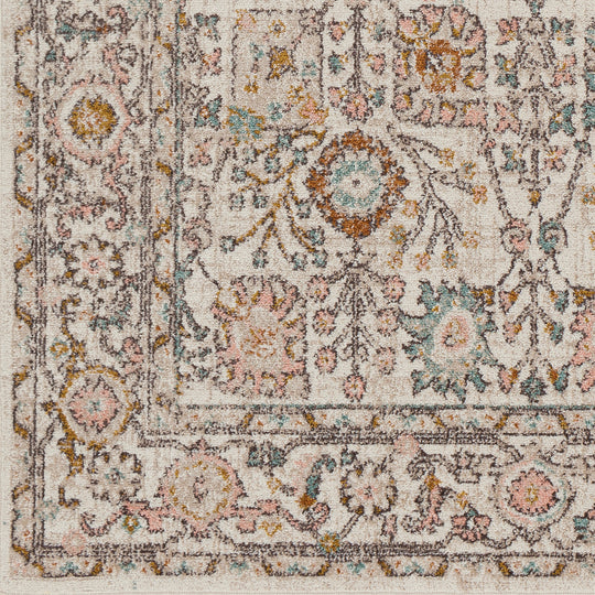 Tapis Vintage Wcklow Oriental Rose/Blanc
