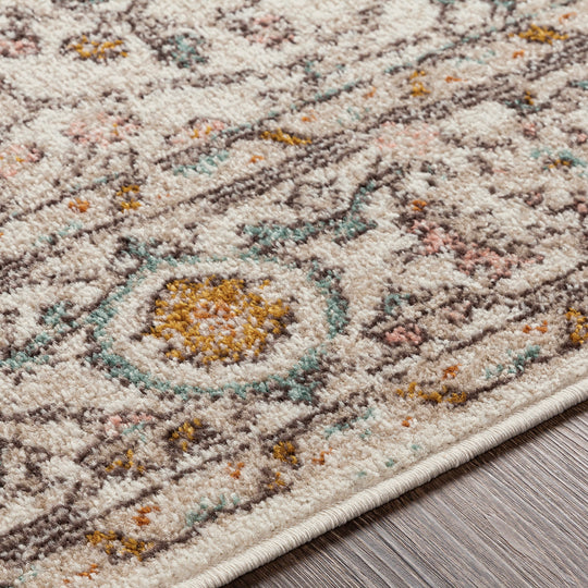 Tapis Vintage Wcklow Oriental Rose/Blanc