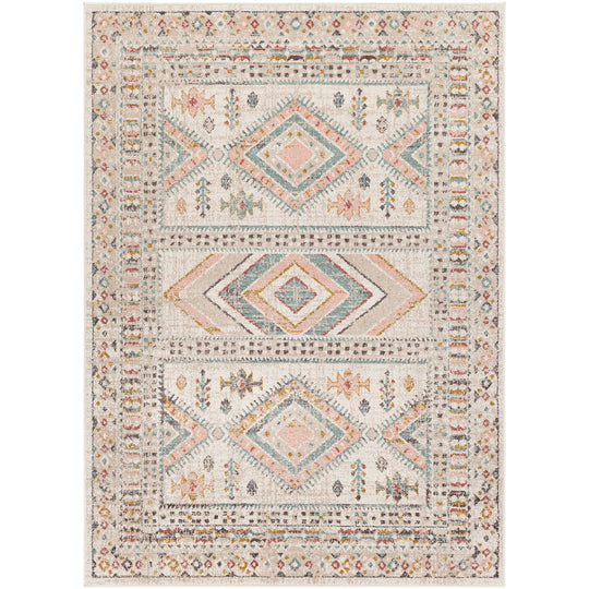 Tapis Scandinave Bohème Multicolore/Rose Jaipur