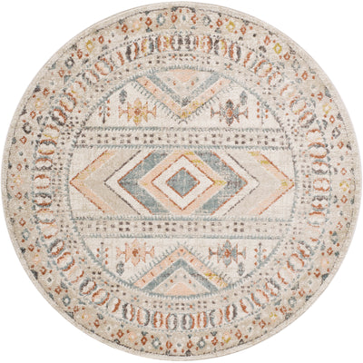 Tapis Rond Scandinave Bohème Multicolore/Rose Rond Jaipur