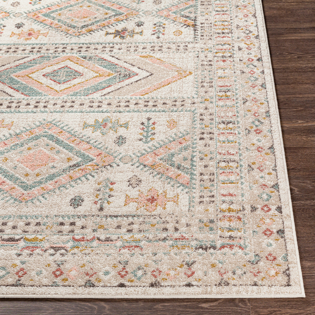 Tapis de Couloir Scandinave Bohème Multicolore/Rose Jaipur