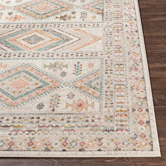 Tapis Scandinave Bohème Multicolore/Rose Jaipur
