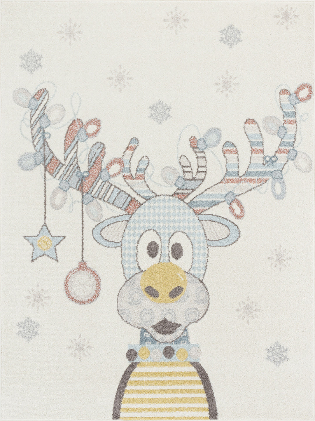 Tapis Enfant Caribou Multicolore/Bleu Boone
