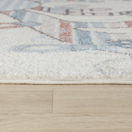 Tapis Enfant Caribou Multicolore/Bleu Boone