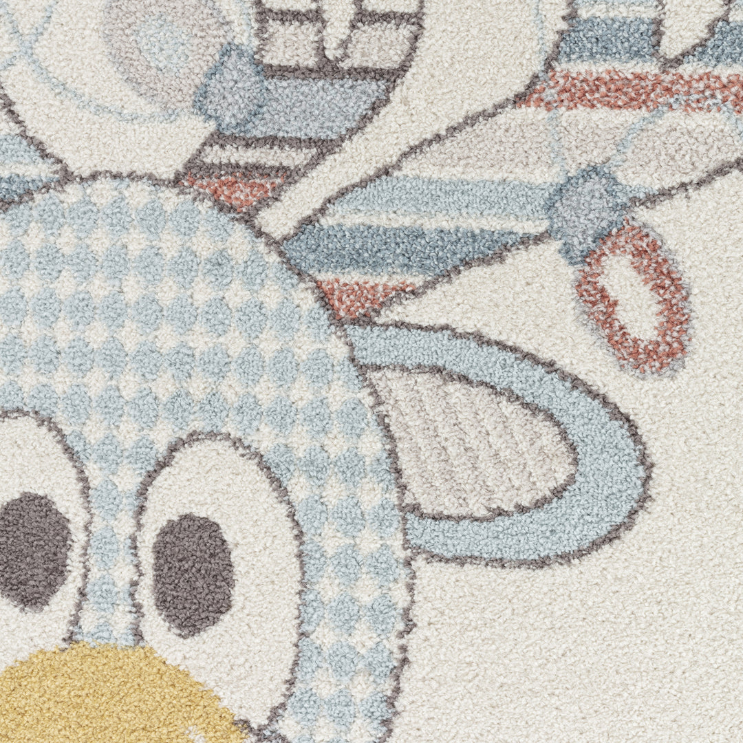 Tapis Enfant Caribou Multicolore/Bleu Boone