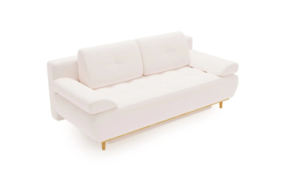 Canapé velours CASANOVA Amaro beige — photo produit