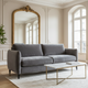 Canapé convertible MAISON SIMON SIMONE Metz 2 places en velours gris