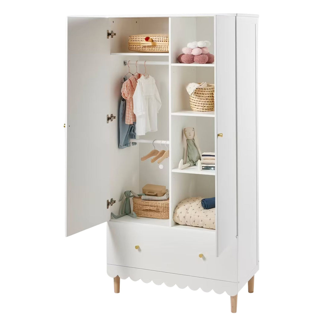 Armoire 2 portes VERTBAUDET Feston blanc