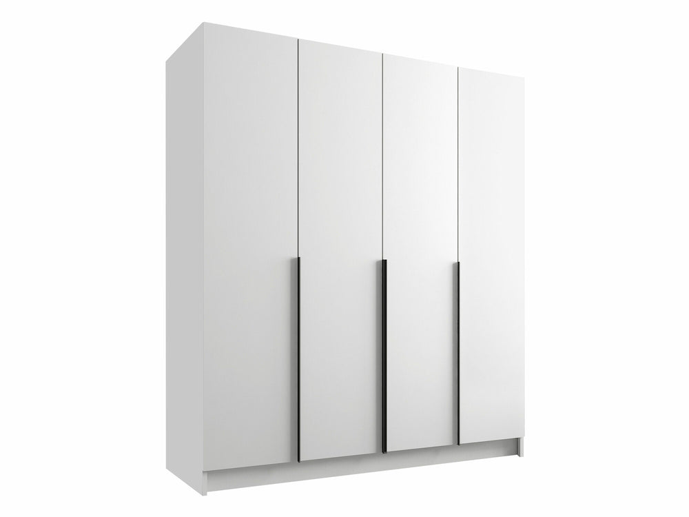 Armoire MOBILIER 1 Closico 192 (Blanc + Noir)