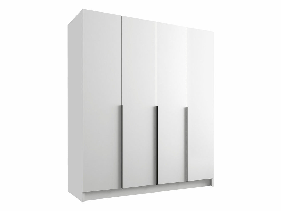 Armoire MOBILIER 1 Closico 192 (Blanc + Noir)