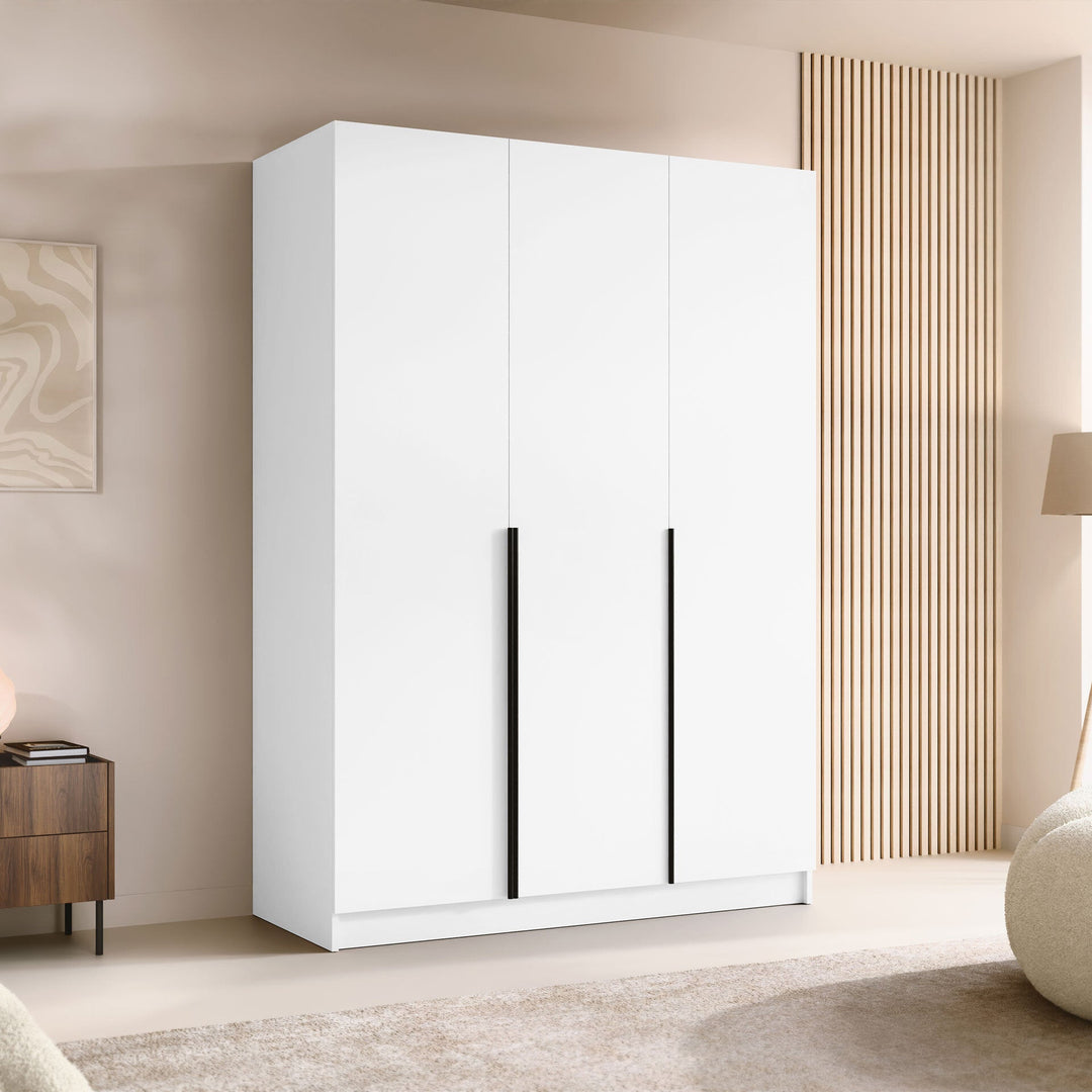Armoire MOBILIER 1 Closico Decoron I (Blanc + Noir)