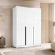Armoire MOBILIER 1 Closico Decoron I (Blanc + Noir)