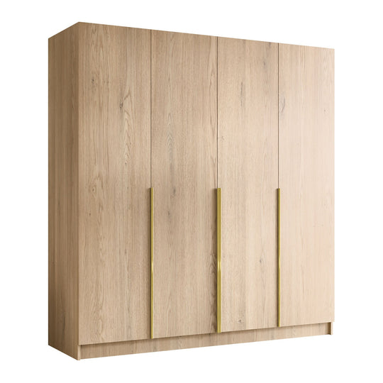 Armoire MOBILIER 1 Closico Navor I (Bois clair + Doré)