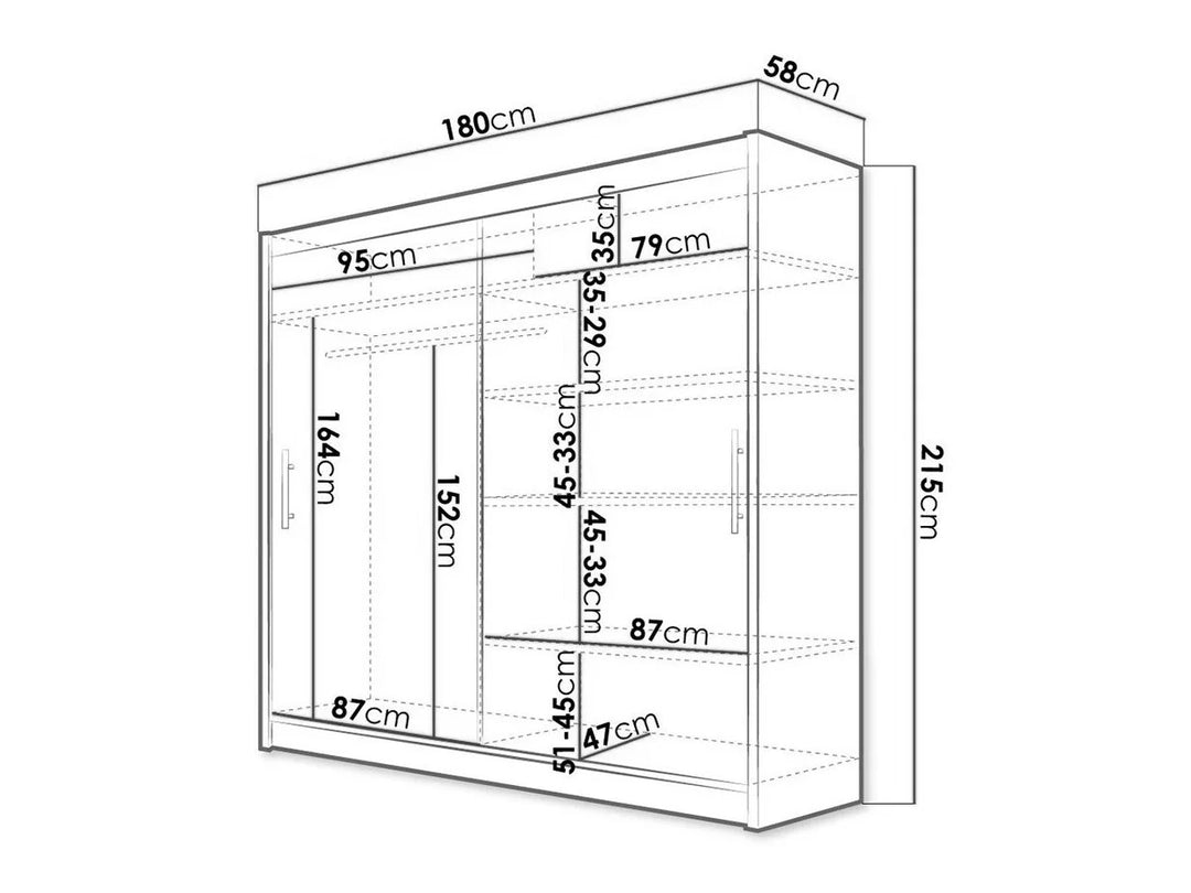 Armoire MOBILIER1 Closico Pallor I Blanc jamais utilisée