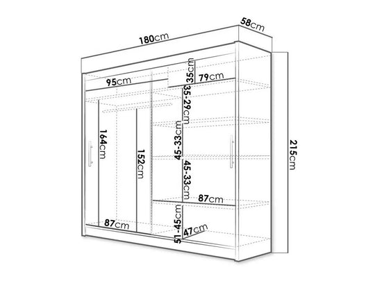 Armoire MOBILIER1 Closico Pallor I Blanc jamais utilisée