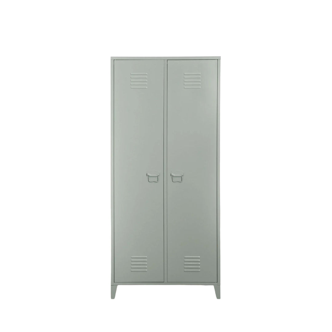 Armoire vestiaire SKLUM Pohpli 2 portes en acier vert kaki