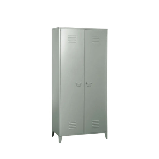 Armoire vestiaire SKLUM Pohpli 2 portes en acier vert kaki