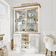Armoire LOBERON Moosehide blanc et marron — photo produit