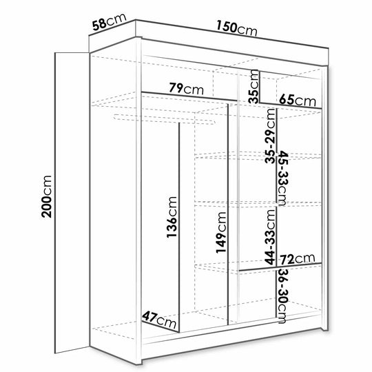 Armoire MOBILIER 1 Closico Camera XI (Blanc) — photo produit