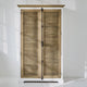 Armoire LOBERON Comtois en bois marron blanc — photo produit