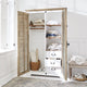 Armoire LOBERON Comtois bois marron blanc — photo produit