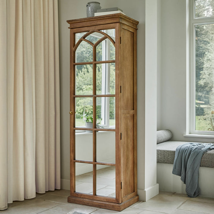 Armoire miroir LOBERON Cayey en bois effet vieilli — photo produit