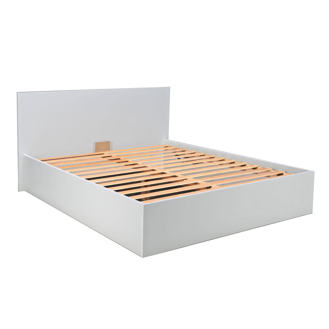 Lit coffre MADRID 140x200 blanc