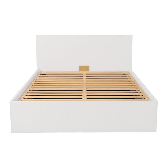 Lit coffre MADRID 140x200 blanc