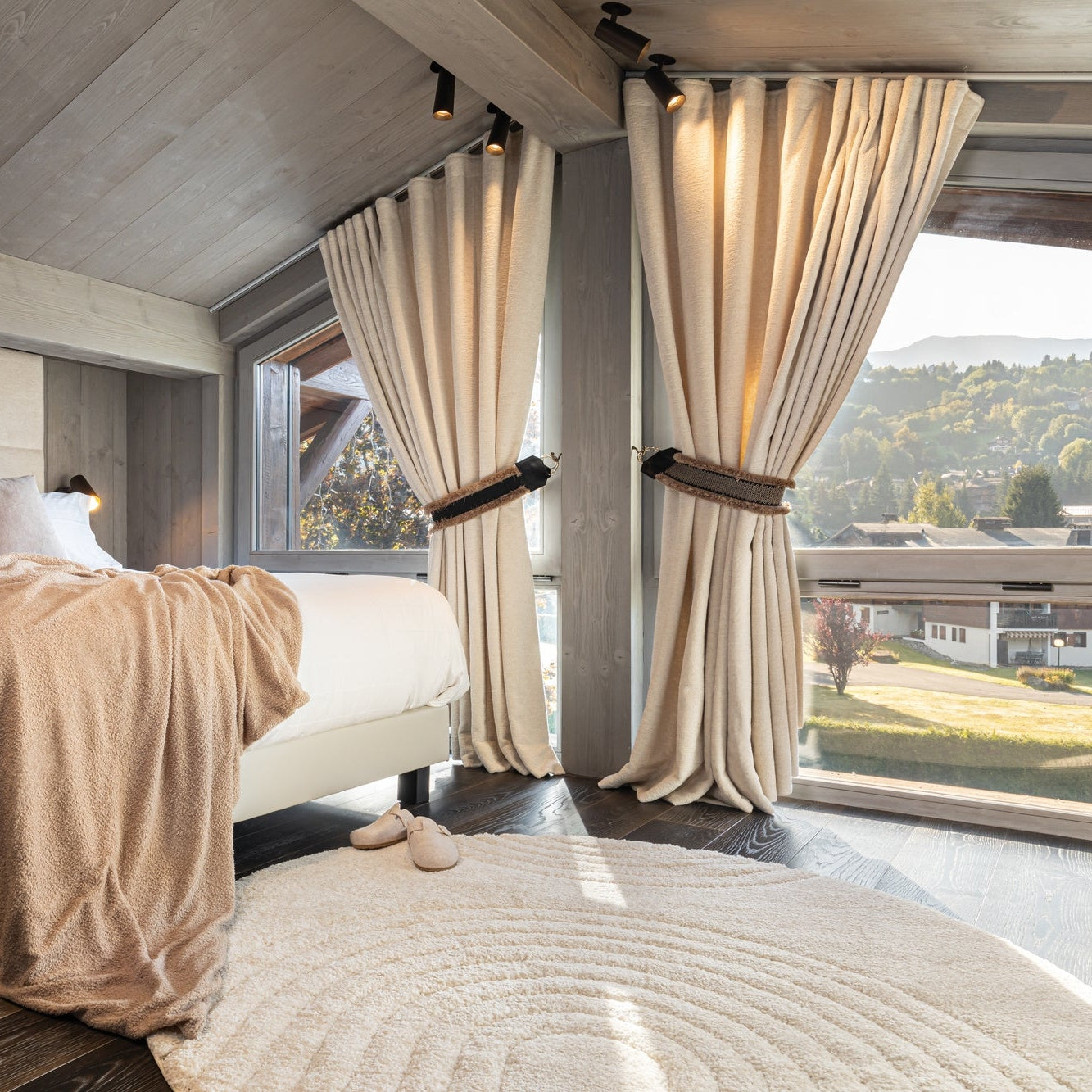 Tapis Épais Rond Crème ATHENA 160cm