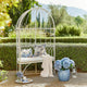 Banc en fer blanc vieilli LOBERON Rivandelle — photo produit