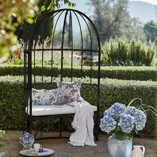 Banc LOBERON Rivandelle noir vieilli — photo produit