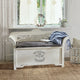 Banc LOBERON Fioen blanc gris effet vieilli — photo produit