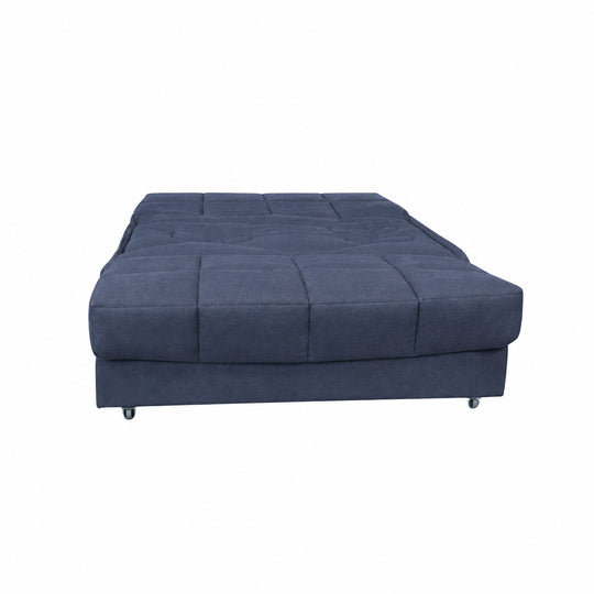 Banquette BZ BIOGREEN 2 places en lin bleu 140x190cm