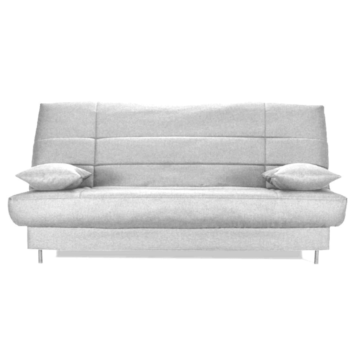 Banquette Clic-clac LES TENDANCES Folken tissu 130x190 cm matelas Starflex 13 cm avec rangement