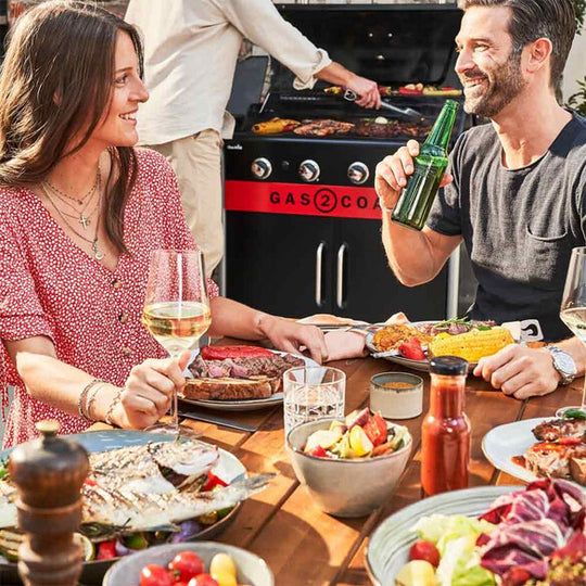 Barbecue hybride gaz et charbon Gas2Coal 440 Char-Broil — photo produit