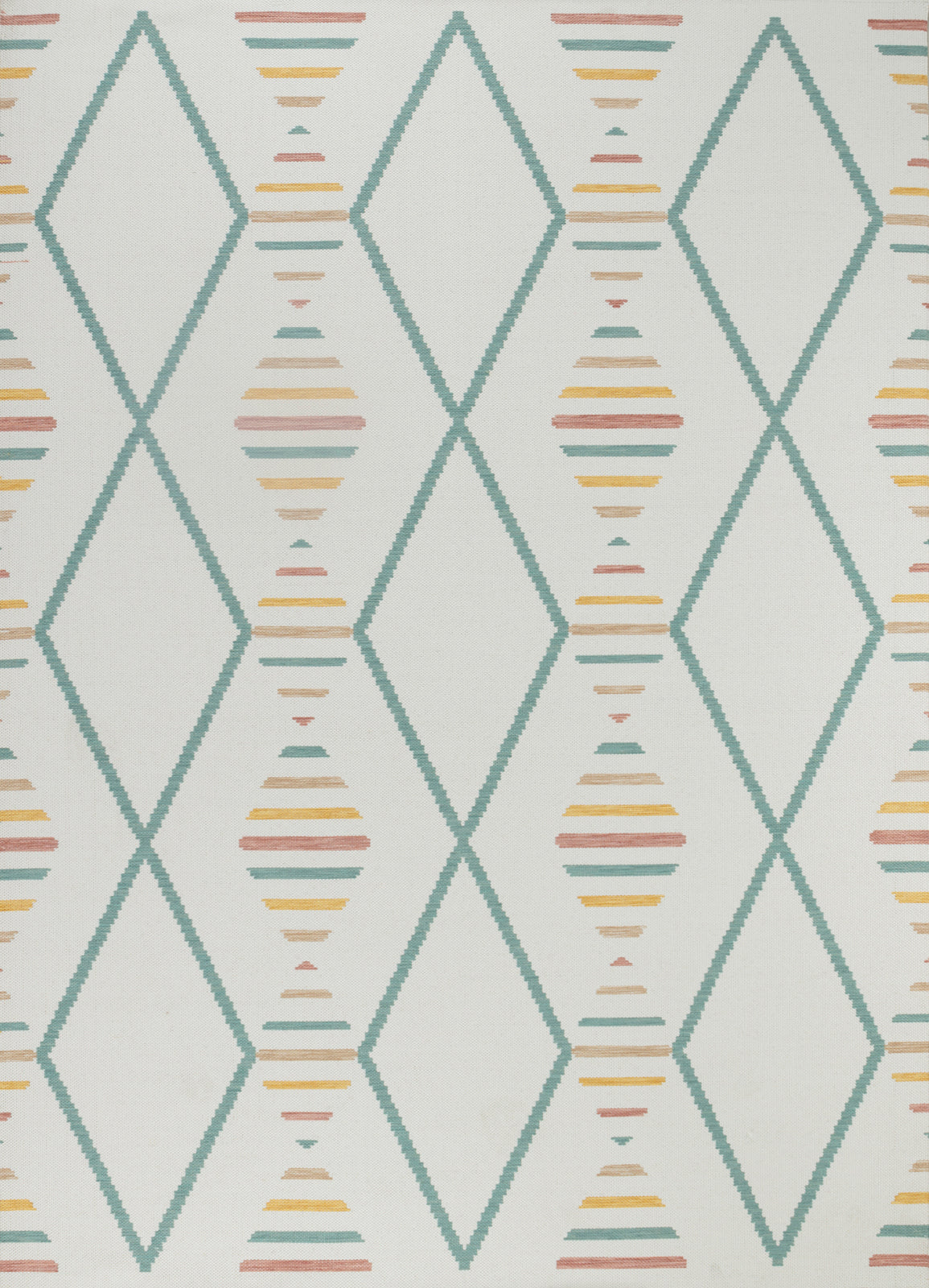 DAURA Tapis d'Extérieur/Intérieur Moderne Multicolore/Jaune Moutarde 160x213