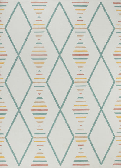 DAURA Tapis d'Extérieur/Intérieur Moderne Multicolore/Jaune Moutarde 160x213