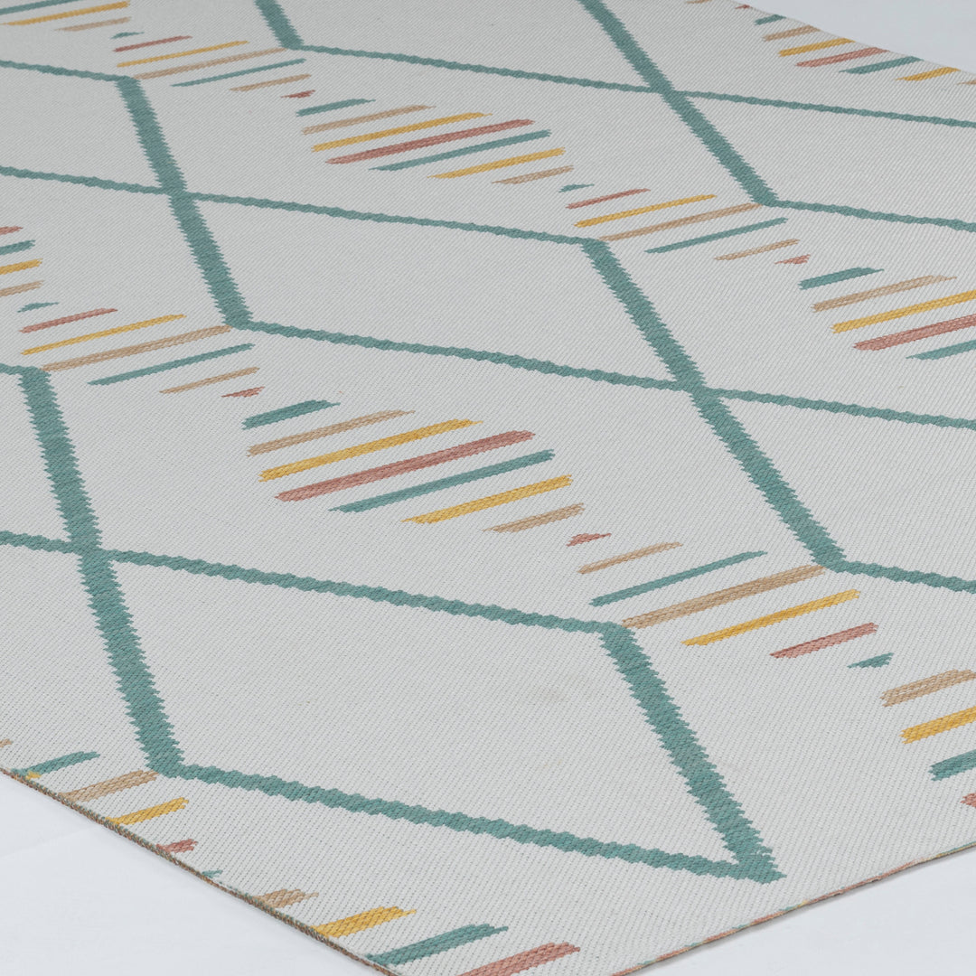 DAURA Tapis d'Extérieur/Intérieur Moderne Multicolore/Jaune Moutarde 160x213