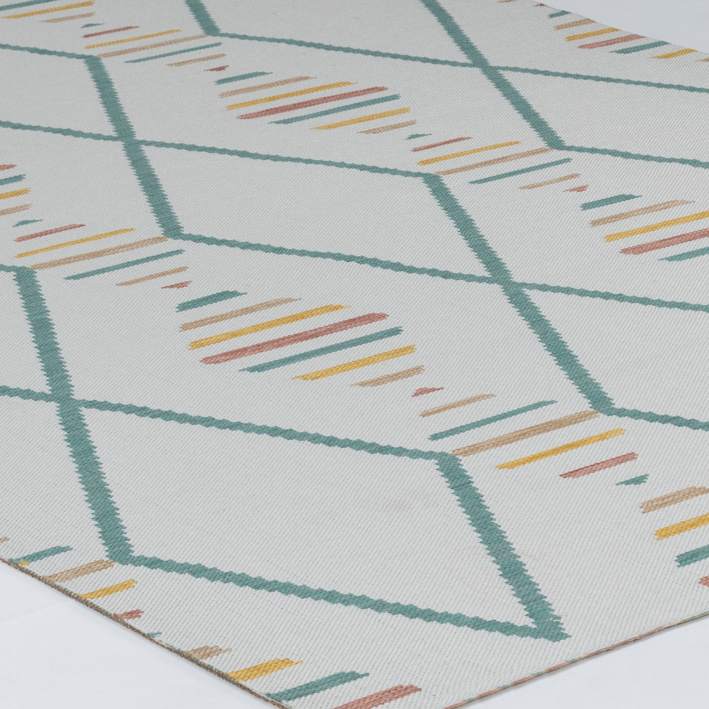 DAURA Tapis d'Extérieur/Intérieur Moderne Multicolore/Jaune Moutarde 160x213