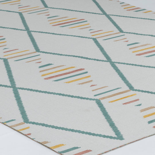 DAURA Tapis d'Extérieur/Intérieur Moderne Multicolore/Jaune Moutarde 200x275