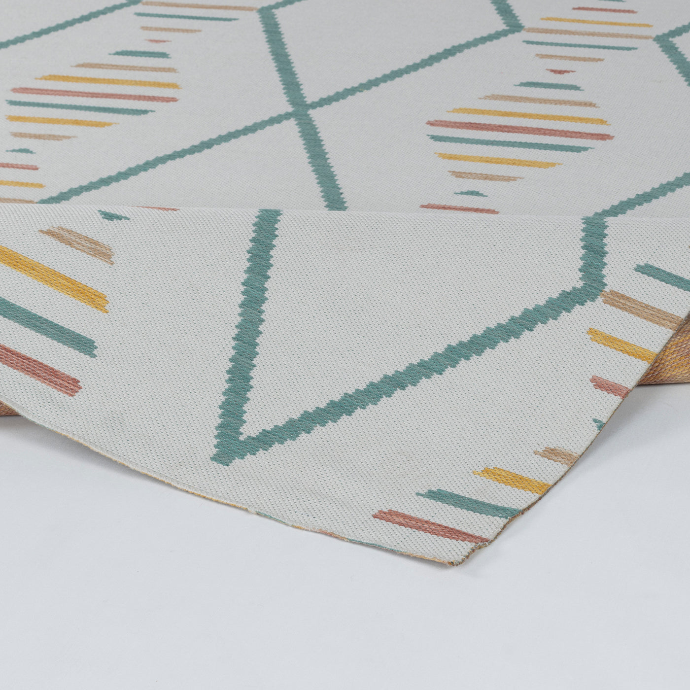 DAURA Tapis d'Extérieur/Intérieur Moderne Multicolore/Jaune Moutarde 160x213