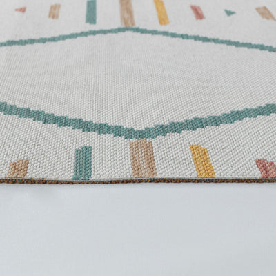 DAURA Tapis d'Extérieur/Intérieur Moderne Multicolore/Jaune Moutarde 160x213