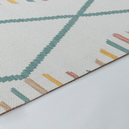 DAURA Tapis d'Extérieur/Intérieur Moderne Multicolore/Jaune Moutarde 160x213