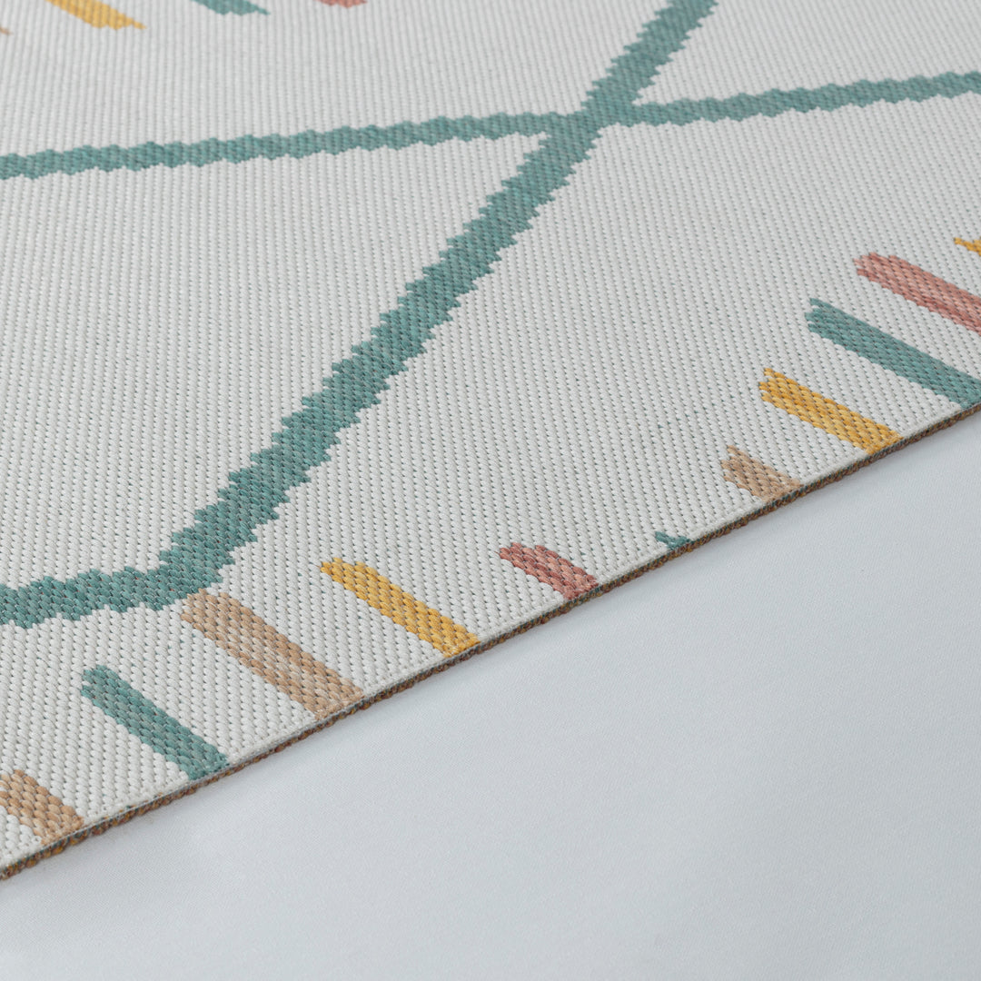 DAURA Tapis d'Extérieur/Intérieur Moderne Multicolore/Jaune Moutarde 200x275