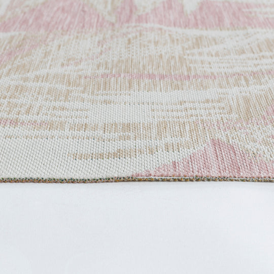 Tapis d'Extérieur/Intérieur Bohème Beige/Mauve